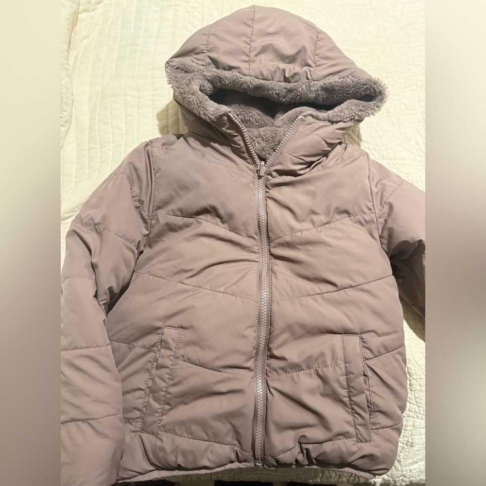 Abercrombie & fitch puffer jacket in Taupe size 7/8